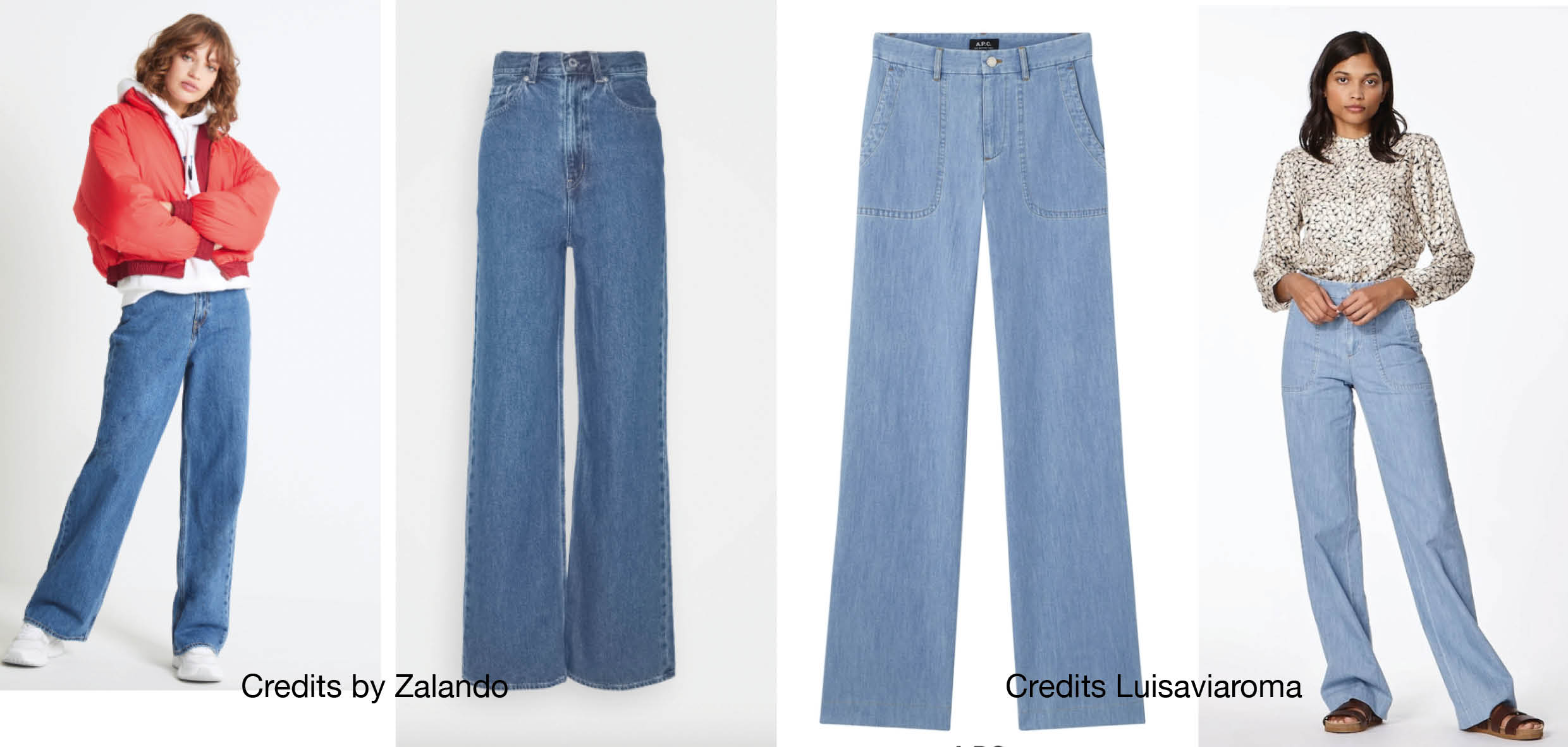 Guida ai jeans: modello Wide leg